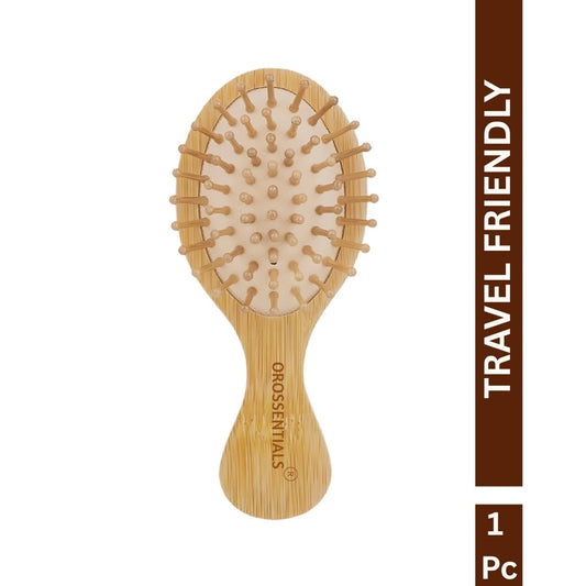 OROSSENTIALS Bamboo Hair Brush with Bamboo Bristle Travel Friendly (ORO-015)