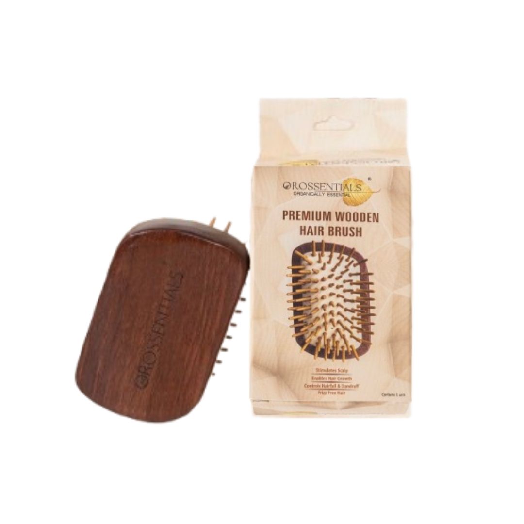 OROSSENTIALS Trending Natural Wooden Hair Brush Without Handle Premium (ORO-052)