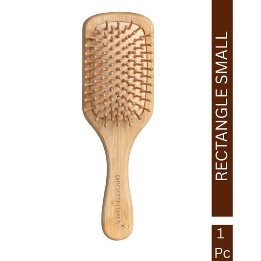 OROSSENTIALS wooden hair brush rectangle small ORO-012