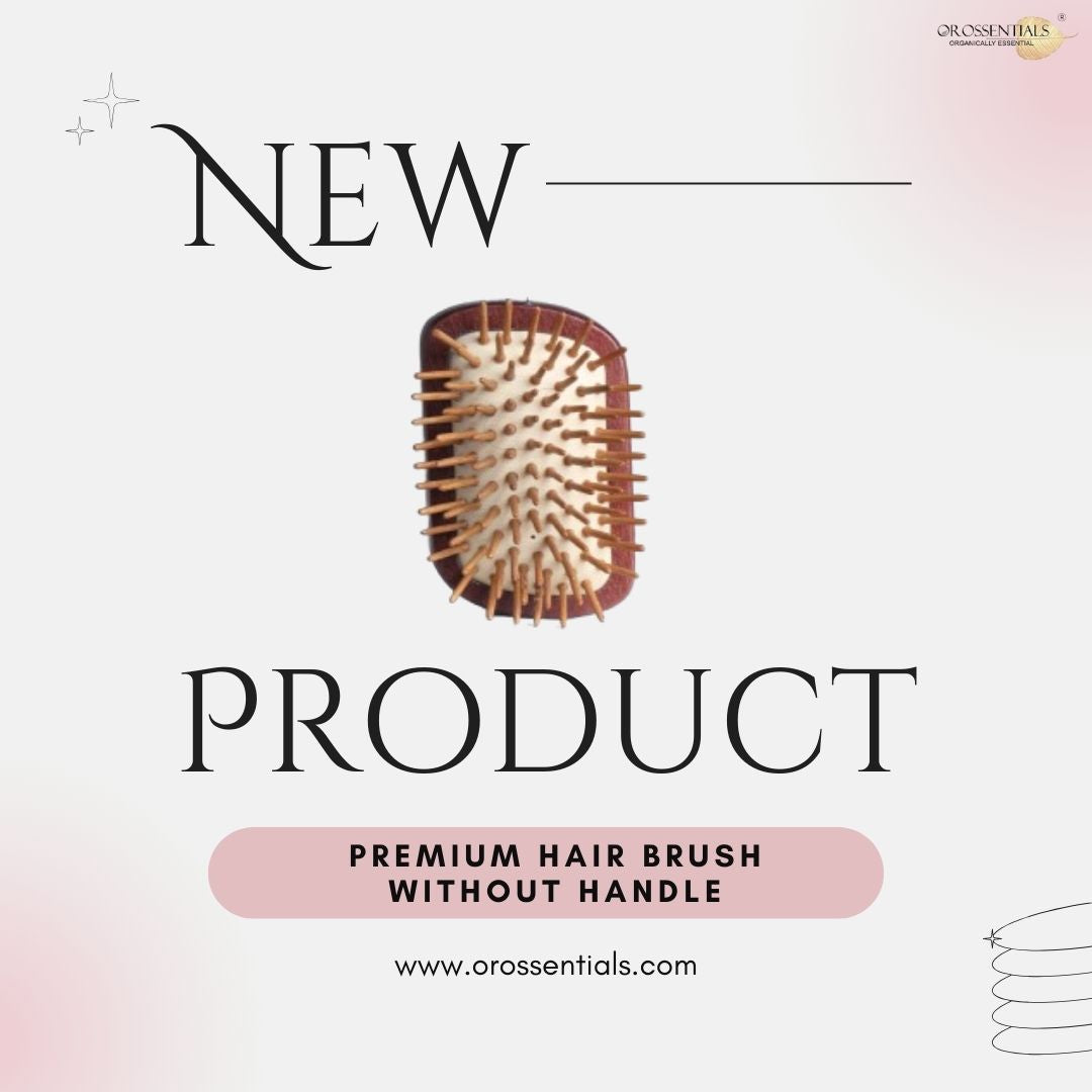 OROSSENTIALS Trending Natural Wooden Hair Brush Without Handle Premium (ORO-052)