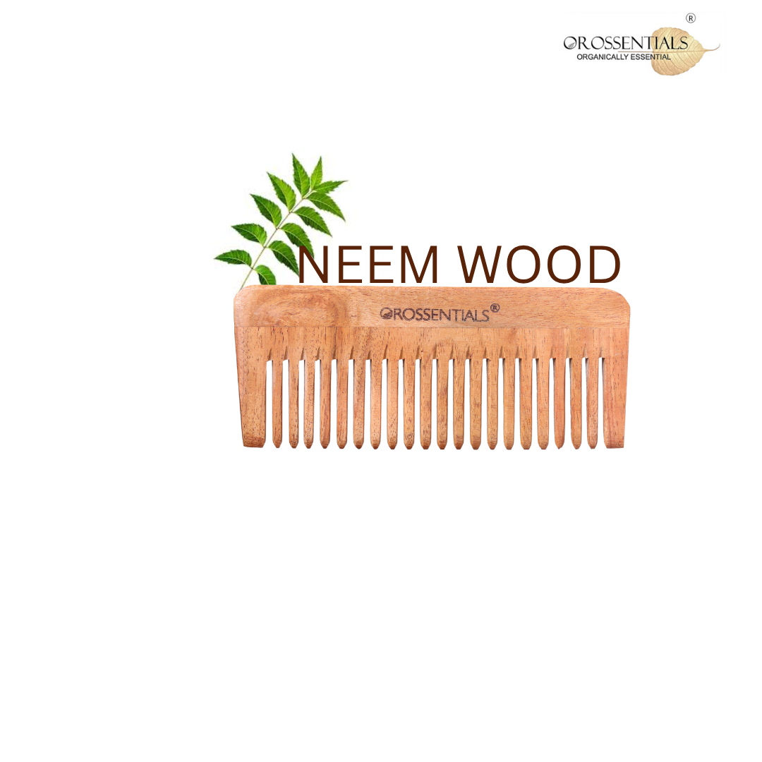 OROSSENTIALS Neem Wooden Comb Detangling All Hair Type (ORO-009)