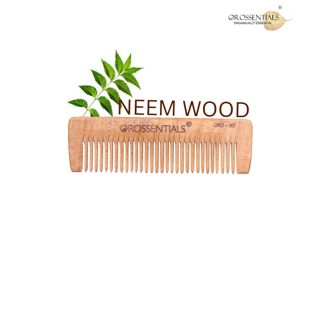 OROSSENTIALS Neem-Wooden Pocket Comb Eco Friendly Pack of 2 (ORO-007)