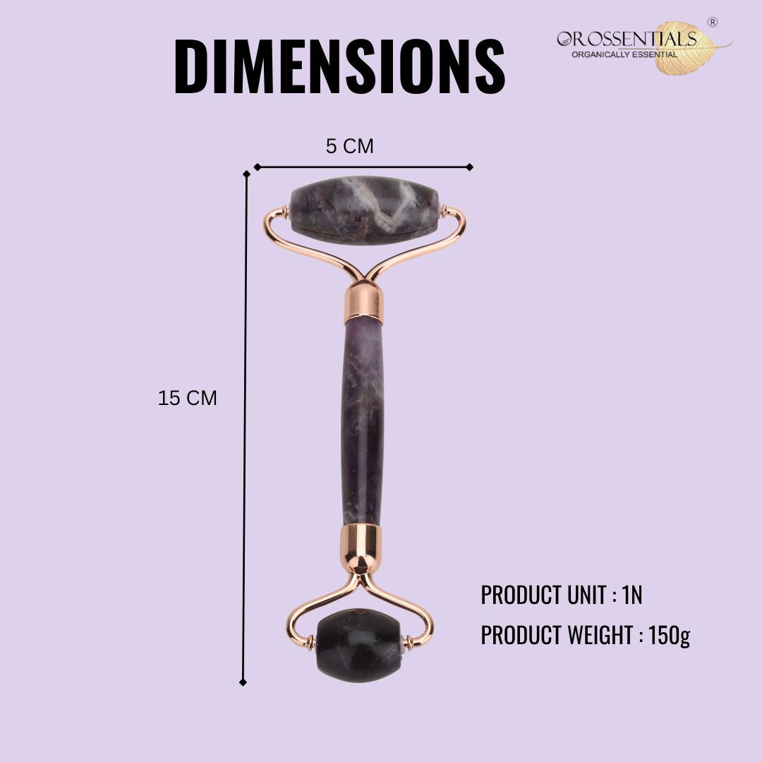 OROSSENTIALS Amethyst Roller Face Massager Face Roller | Amethyst Face Roller (ORO-029)