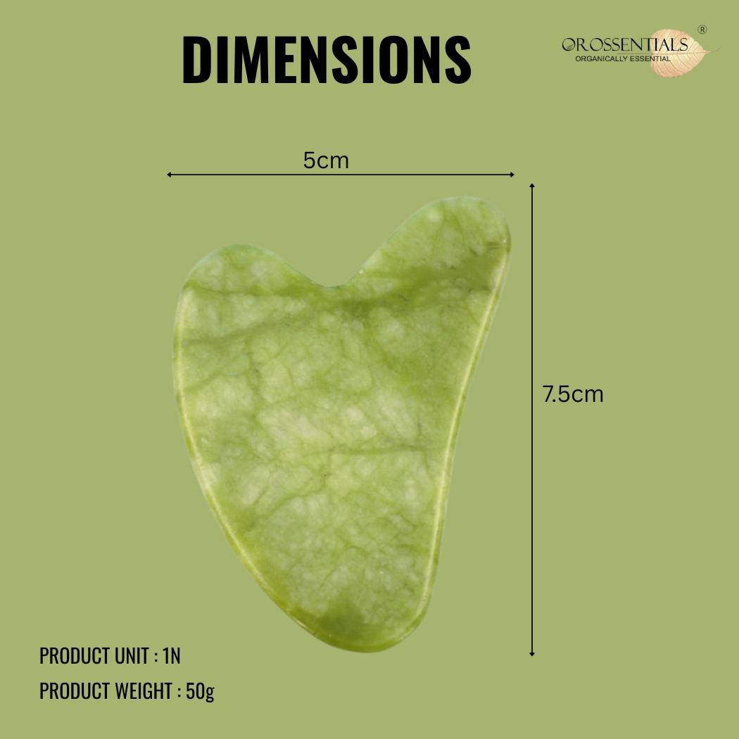 OROSSENTIALS Jade Gua Sha Stone Face Massager (ORO-026)