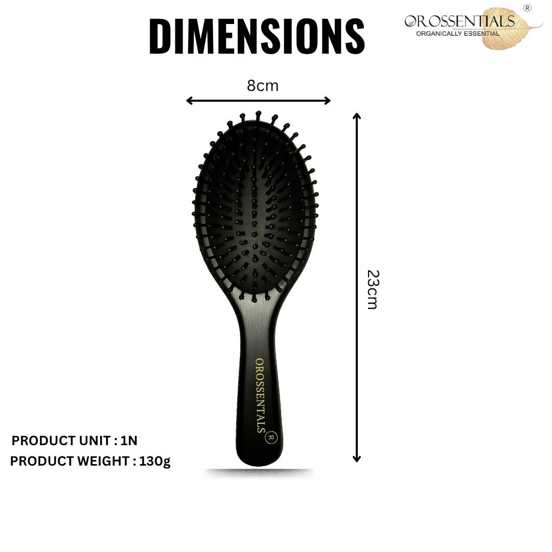 Orossentials Wooden Luxe Black Hair Brush (ORO-058)
