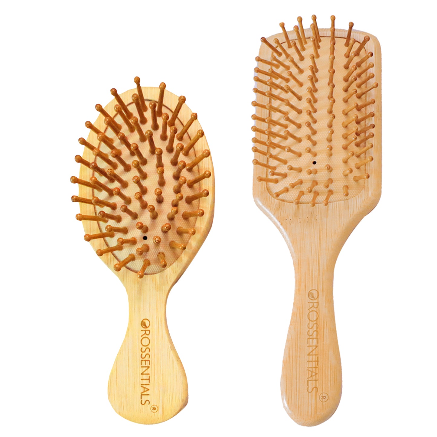 Rectangle Shape Bamboo Hair Brushes and Comb Set (ORO-012-015)