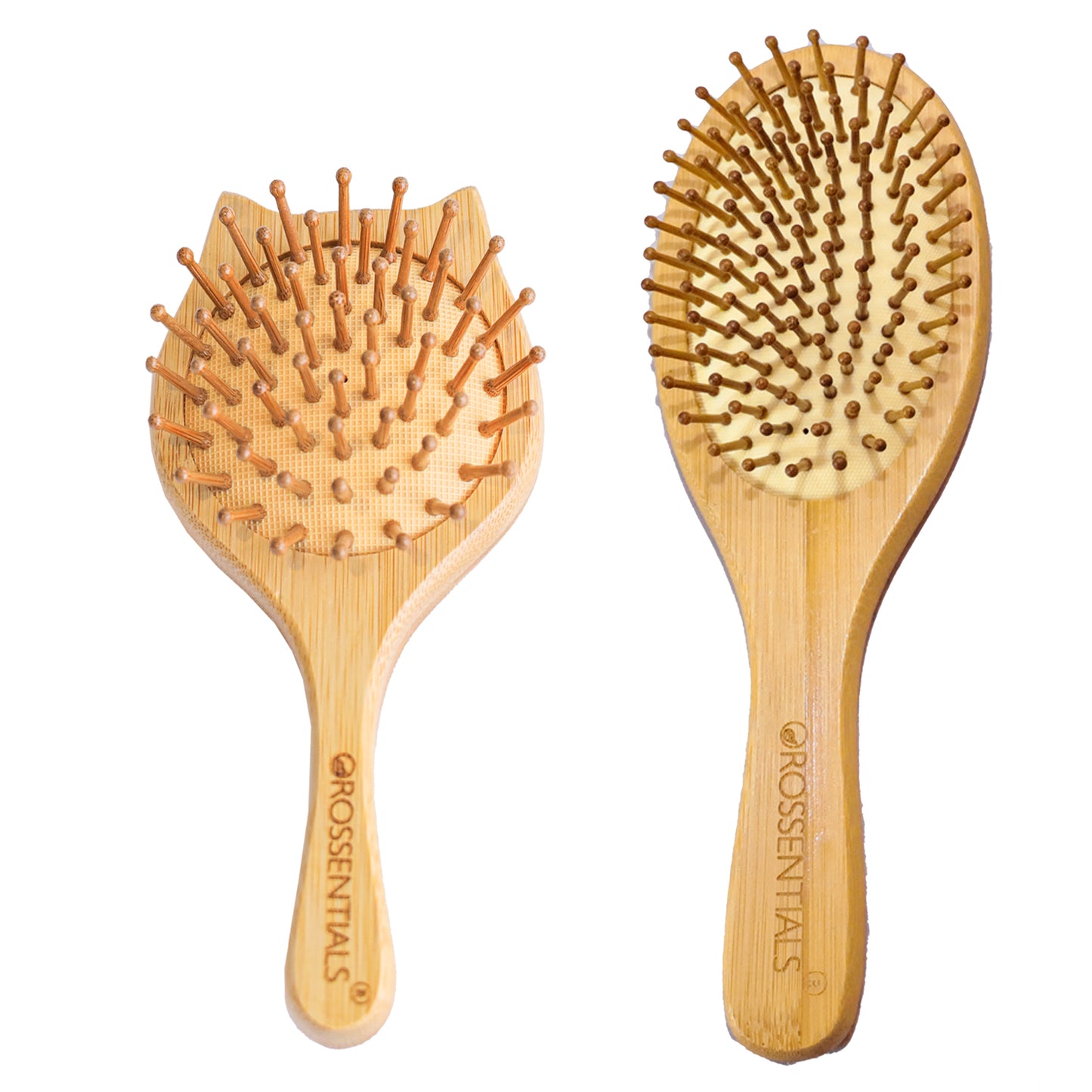 Bamboo Hair Brush Combo (Pack of 2) | Bamboo Wood Hair Brush | (BC-13-16)