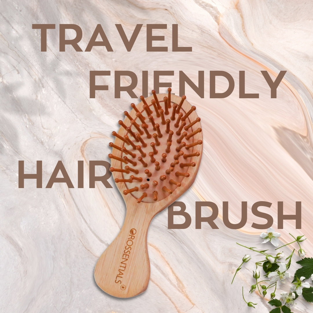 Travel Friendly Wooden Hair Combo Brush Cat Ear Shape (ORO-15-16)
