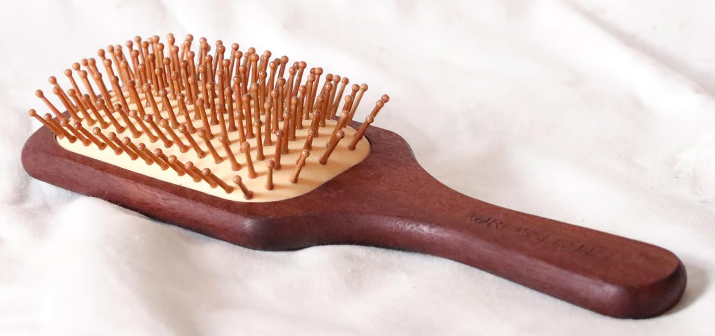 Wooden Hair Brush Oval Small & Premium Wooden Combo Set Of 2 (ORO-014-017)