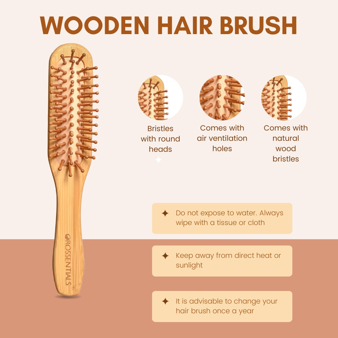 Combo Of Cushion Paddle Hair Brush/Round Hair Comb Brush For Women And Men (BC-13-48)