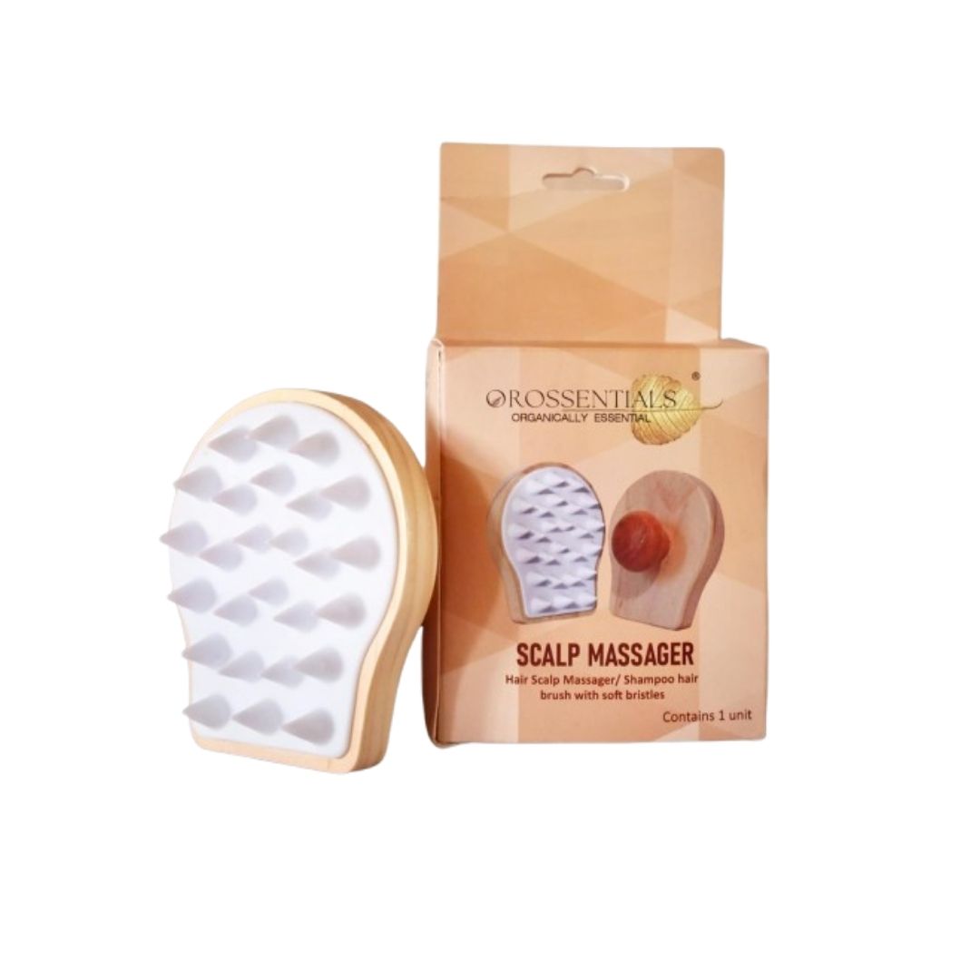 Wooden Scalp Massager (Shampoo Hair Brush With Soft Bristles) | Scalp Massager For Hair Growth