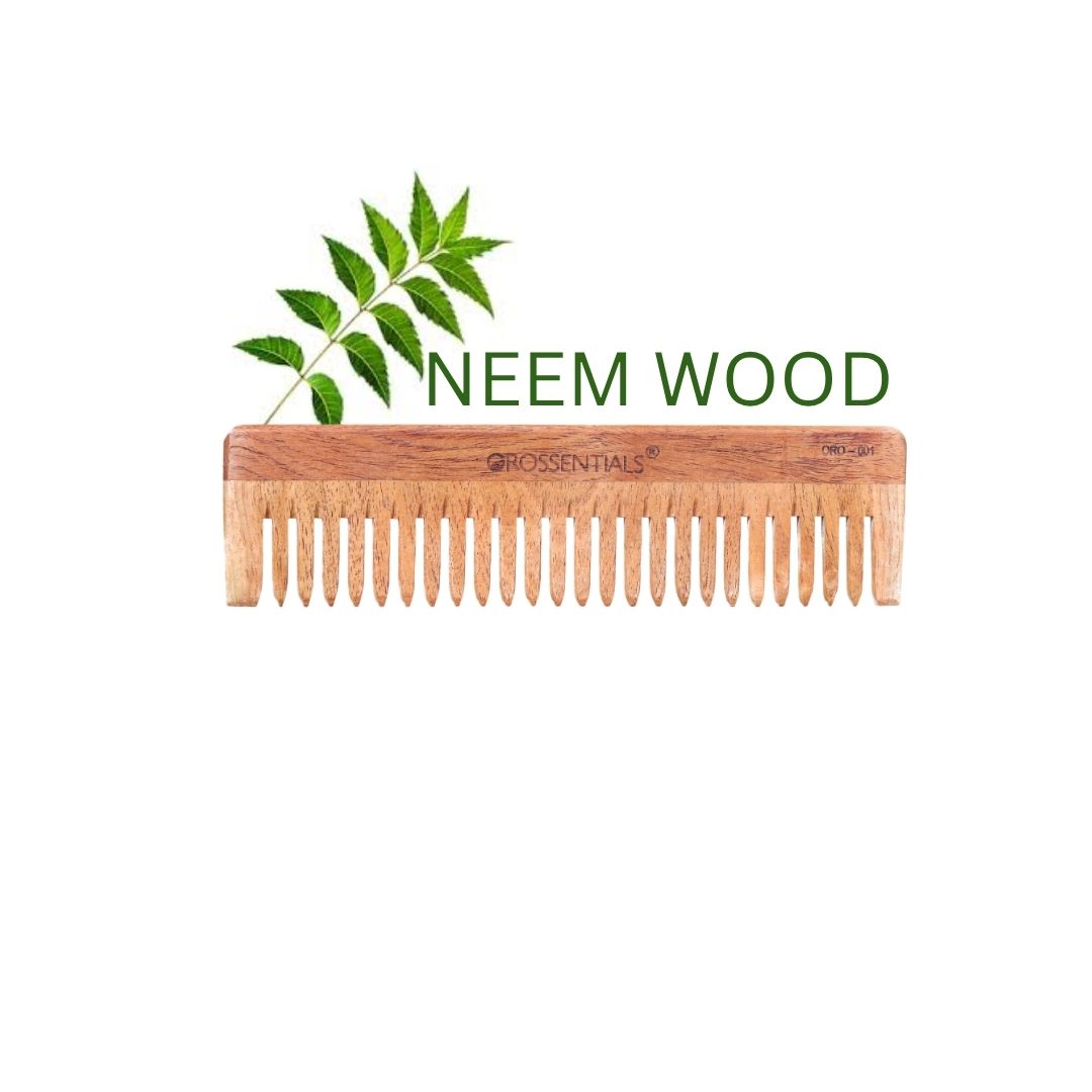 Organic Wide Teeth wooden comb 100% Natural (ORO-001)