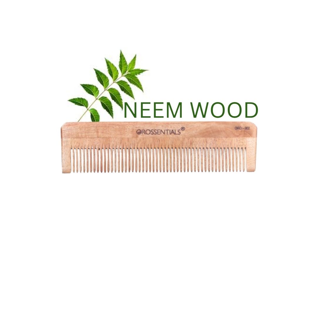 Neem Wood Comb Single Teeth 100% (ORO-002)