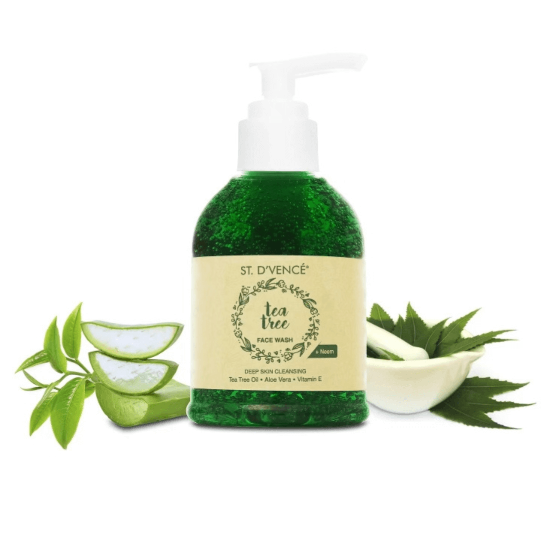 Tea Tree Oil Face Wash With Neem & Aloe Vera, 150 ml