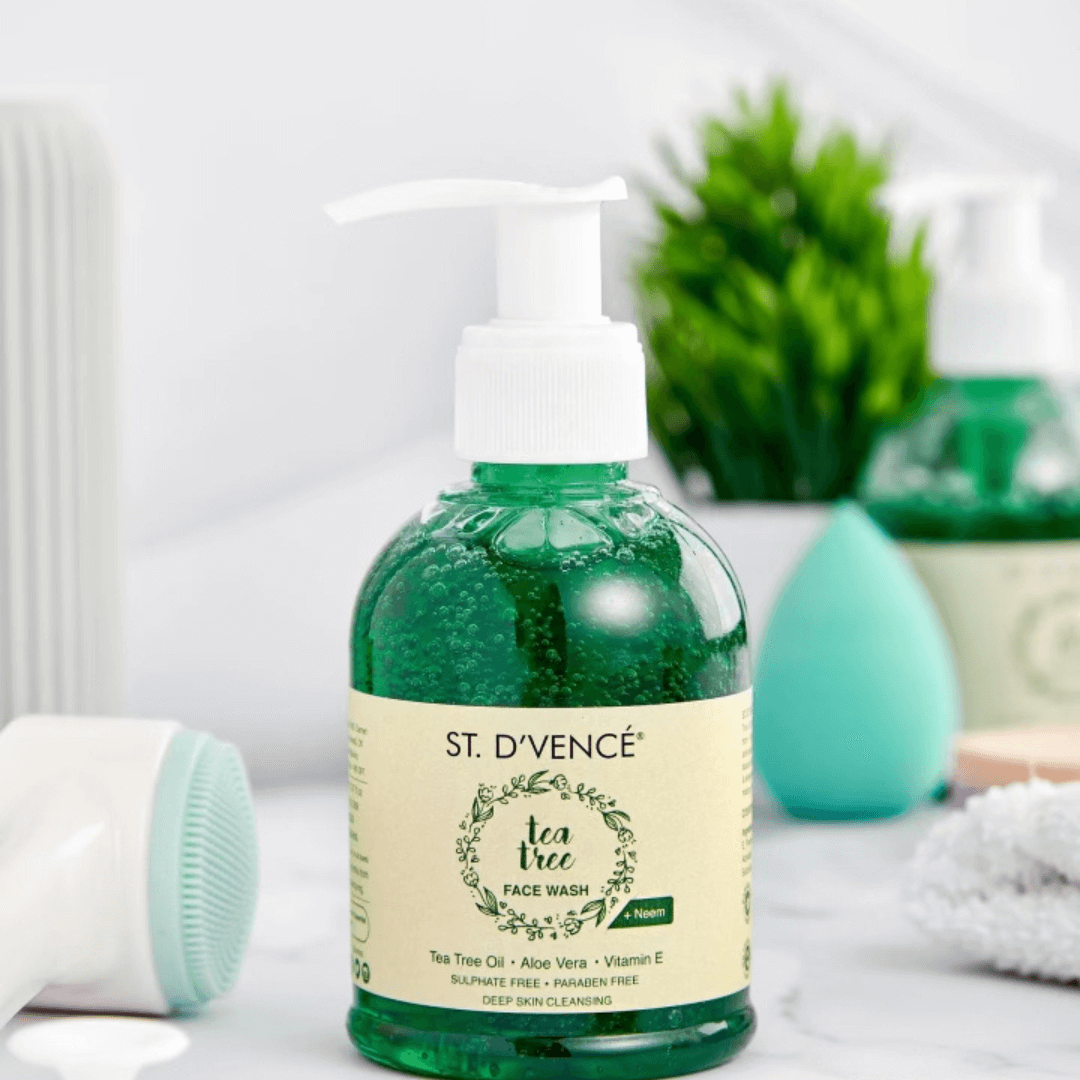 Tea Tree Oil Face Wash With Neem & Aloe Vera, 150 ml