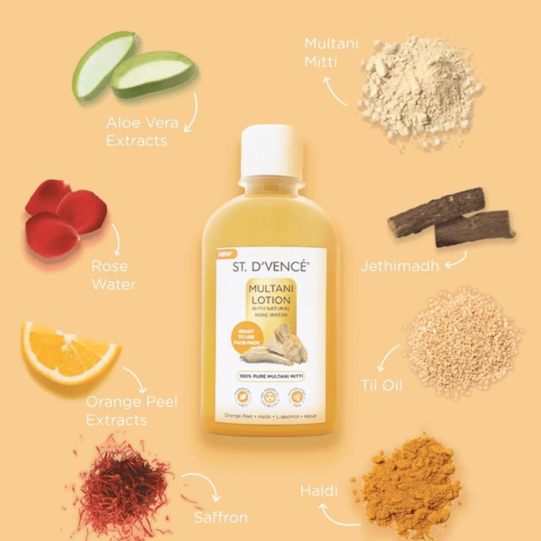Multani Mitti Face Pack with Honey & saffron, 275 ml