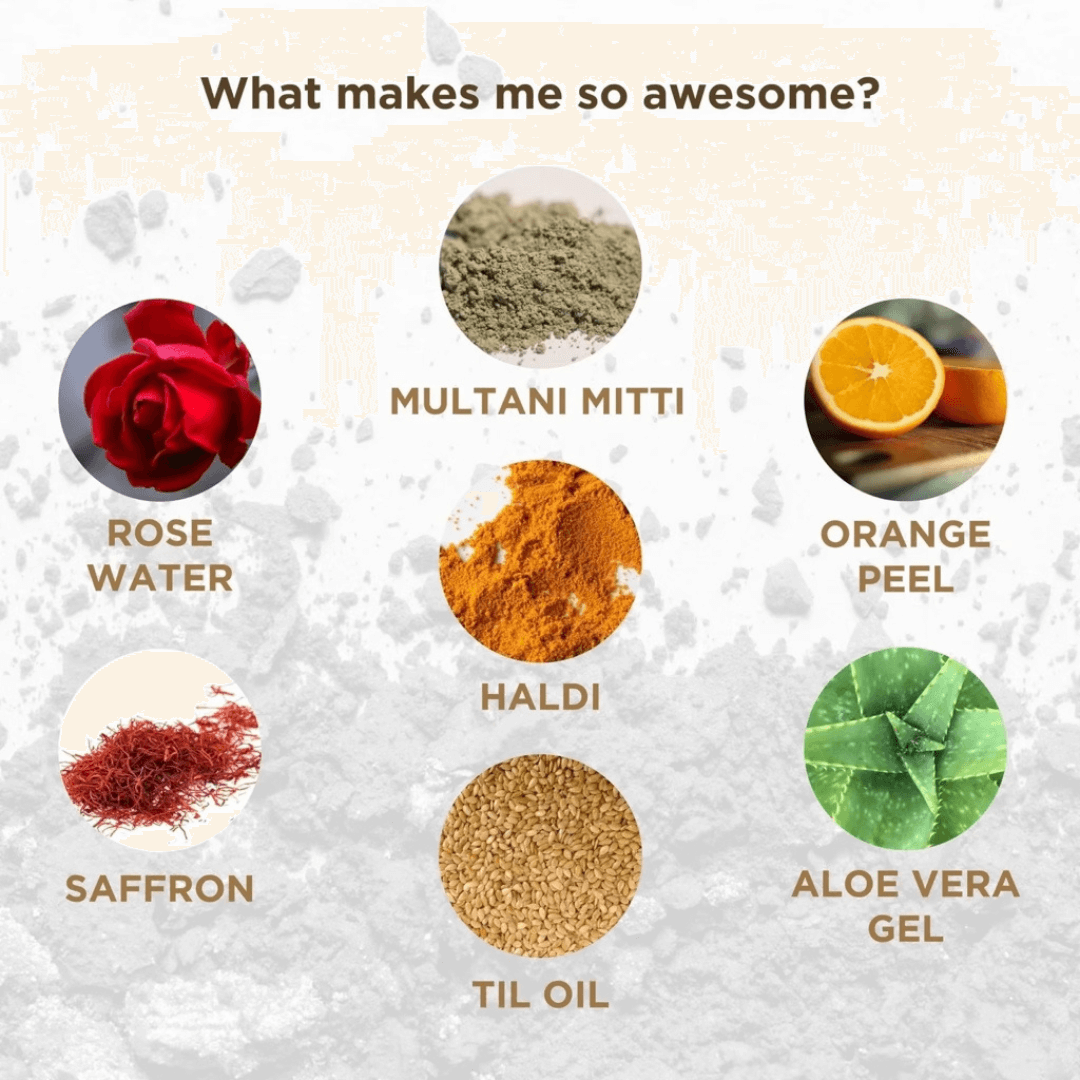 Multani Mitti Face Pack with Honey & saffron, 275 ml