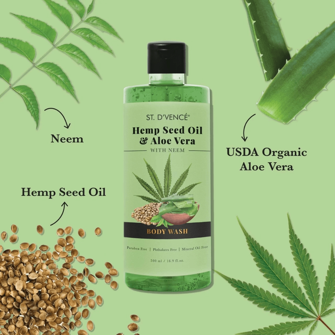 Hemp Seed & Aloe Vera Body Wash (500ml)