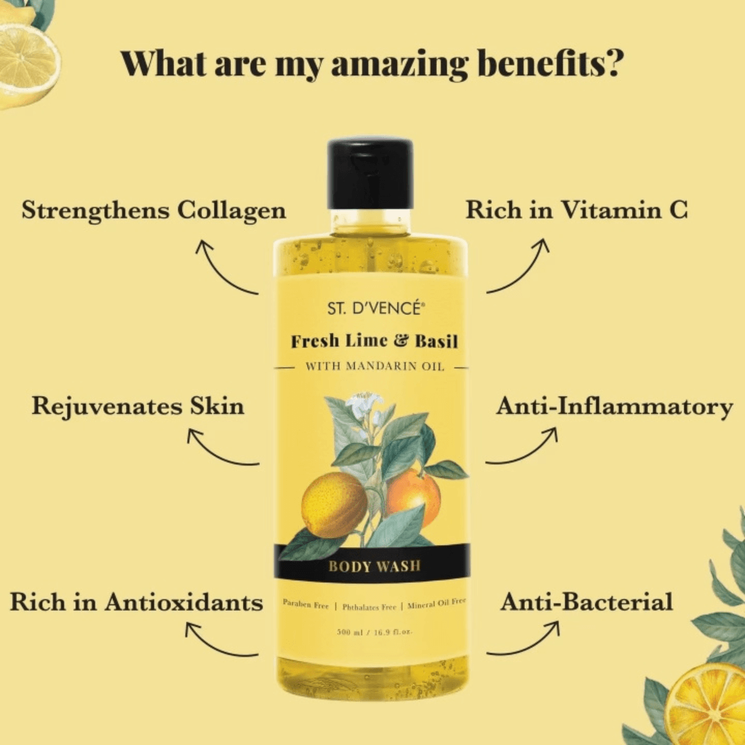 Fresh Lime & Basil Body Wash (500ml)