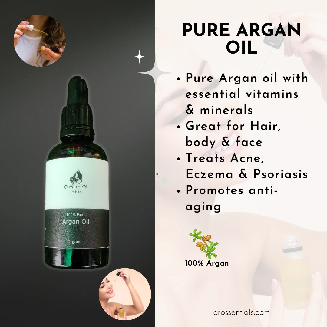 Queen Of Oil 100% Pure Natural & Organic Argan Oil