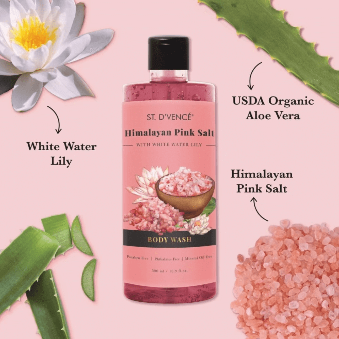 Himalayan Pink Salt With White Water Lily Body Wash (500ml)