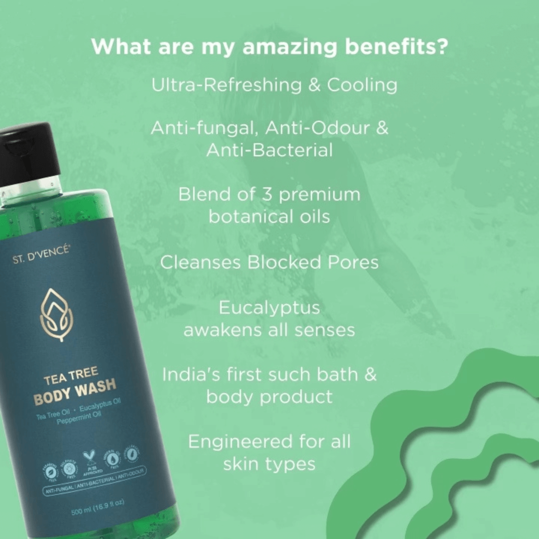 Tea Tree Body Wash with Eucalyptus And Peppermint Oil