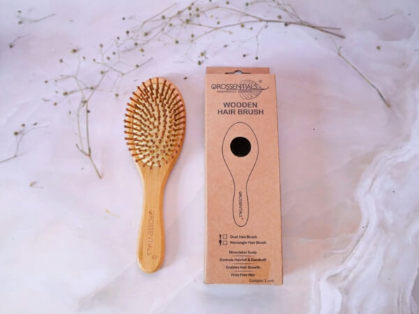 How a Wooden Oval Hair Brush Promotes Hair Growth Naturally |  Orossentials