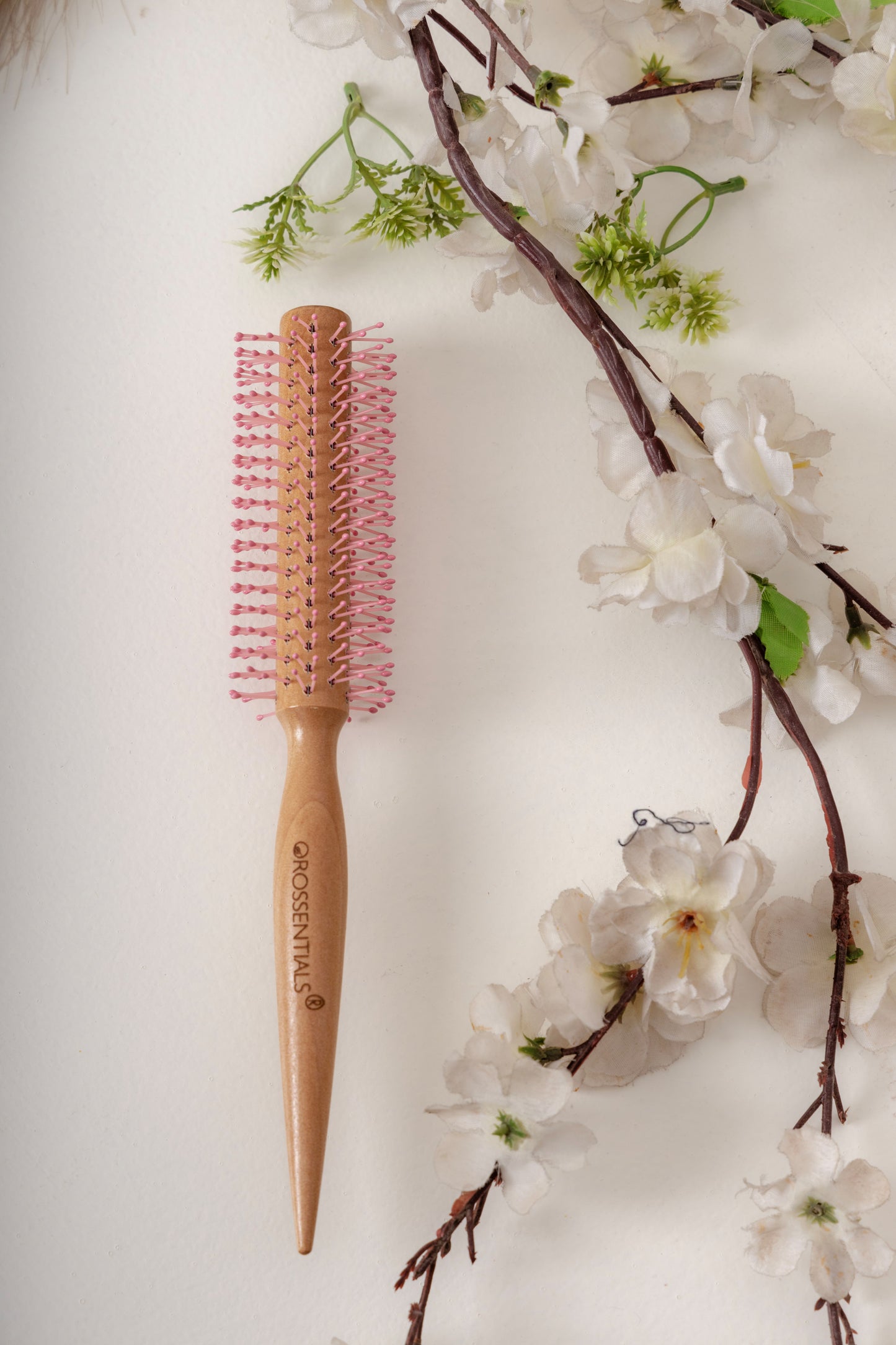 OROSSENTIALS  Round Nylon Pink Hair Brush (ORO-053)