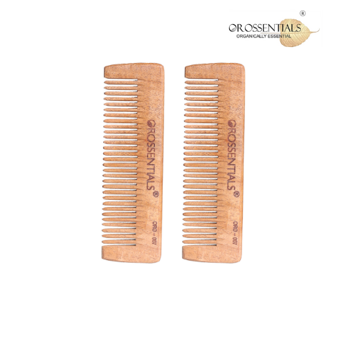 Pocket Neem-Wood Comb Eco Friendly (Pack of 2) [ORO-007]