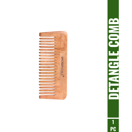 OROSSENTIALS Neem Wooden Comb Detangling All Hair Type  (ORO-009)