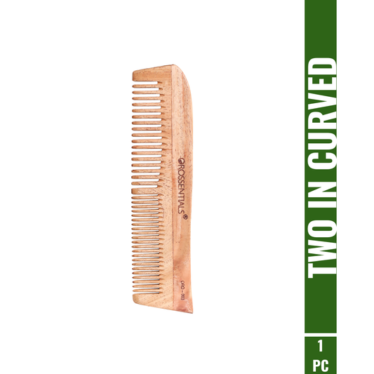 OROSSENTIALS Organic Neem Wooden Comb two in one   100% (ORO-003)