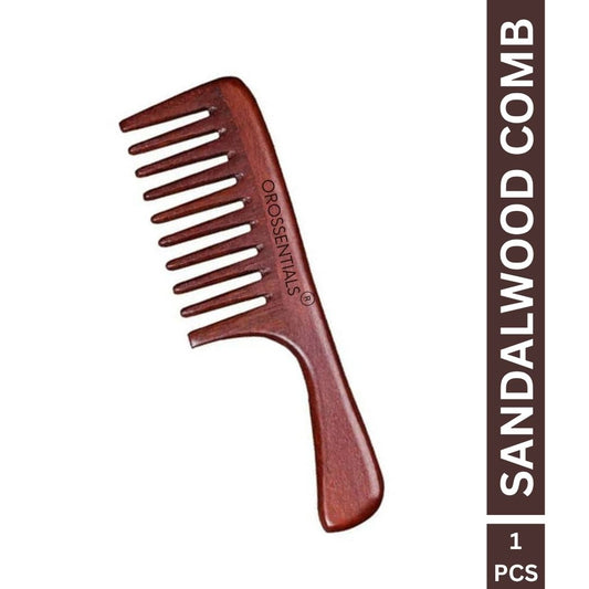 Sandalwood Hair Comb - Zero Waste Comb, 100% Wood, Plastic Free (ORO-059)