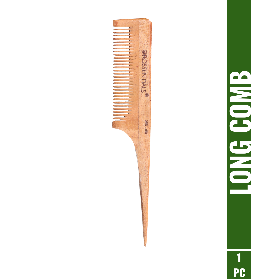 OROSSENTIALS Neem Wooden Comb long tail Natural 100% (ORO-004)