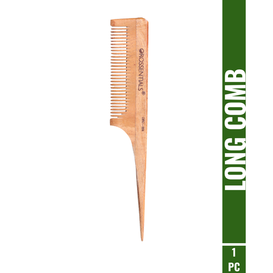 OROSSENTIALS Neem Wooden Comb long tail Natural 100% (ORO-004)