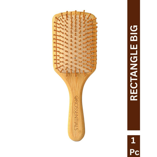 Rectangle Wooden Hair Brush Big Size [ORO-011]