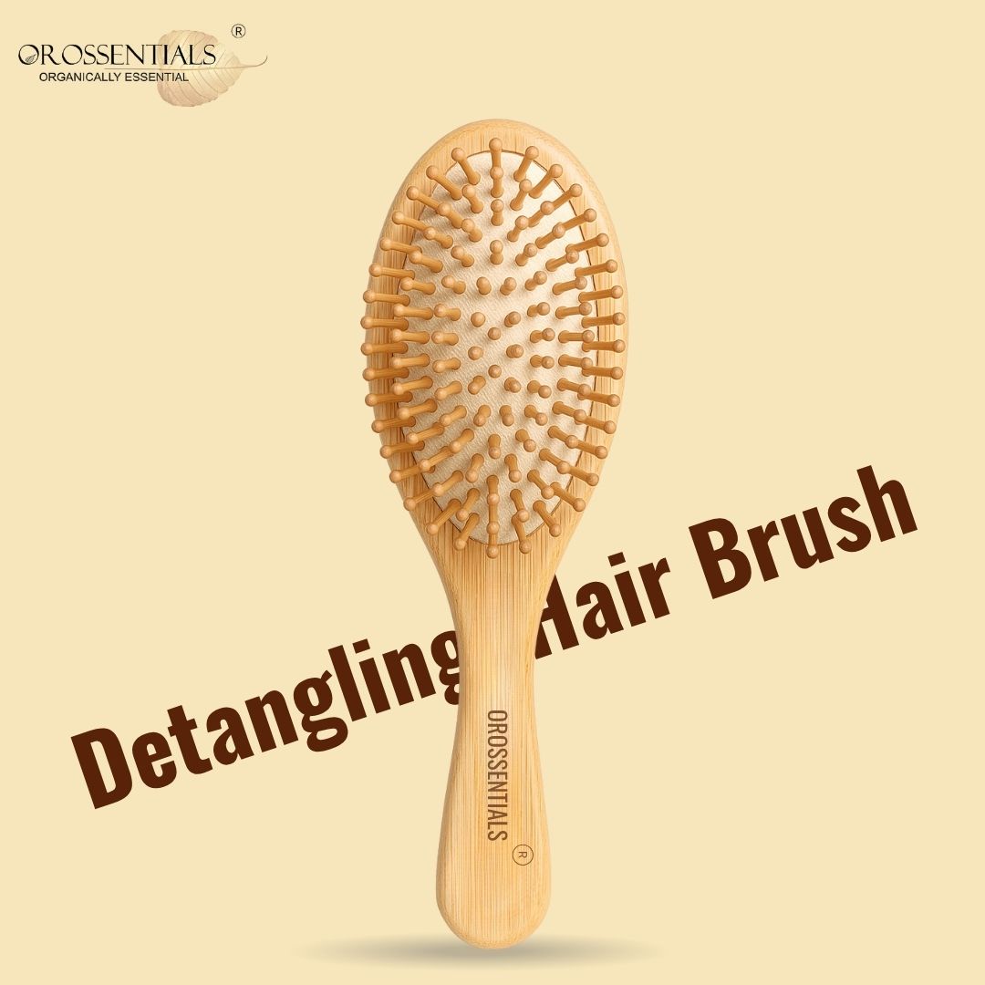 OROSSENTIALS Wooden Oval Hair Brush Small (ORO-014)