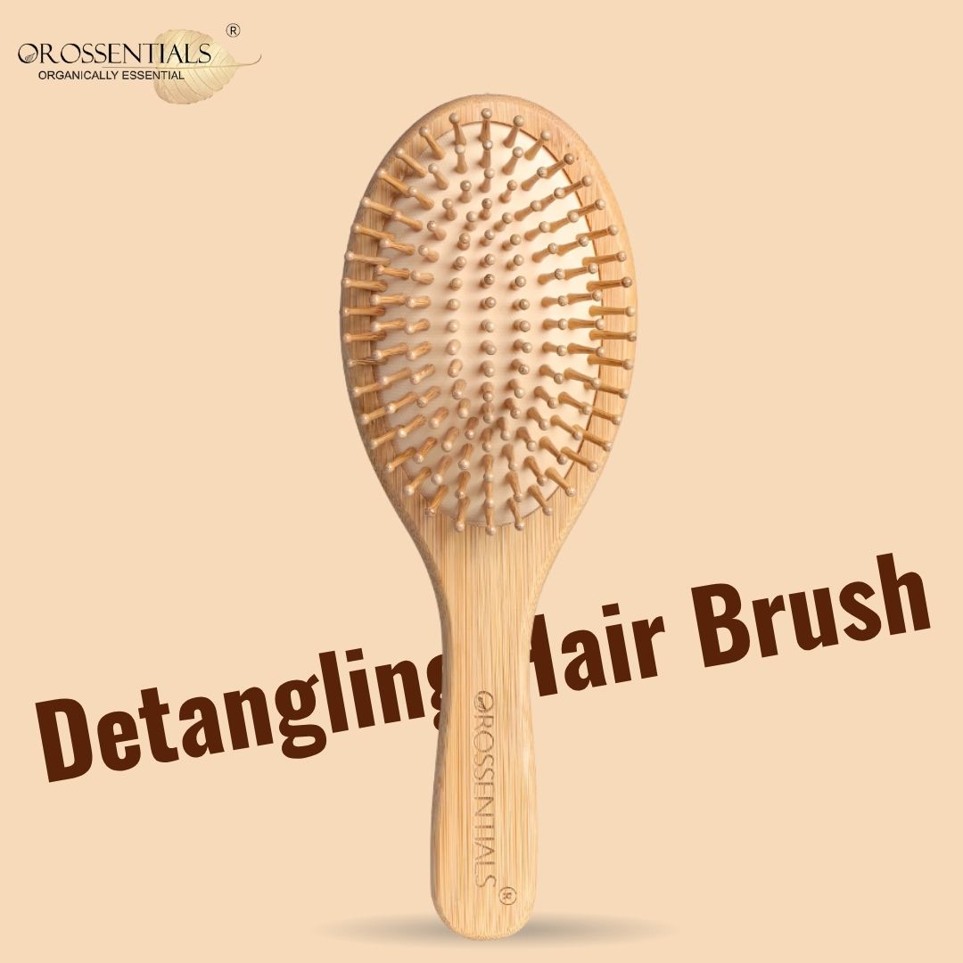 OROSSENTIALS Wooden Oval Hair Brush Big (ORO-013)