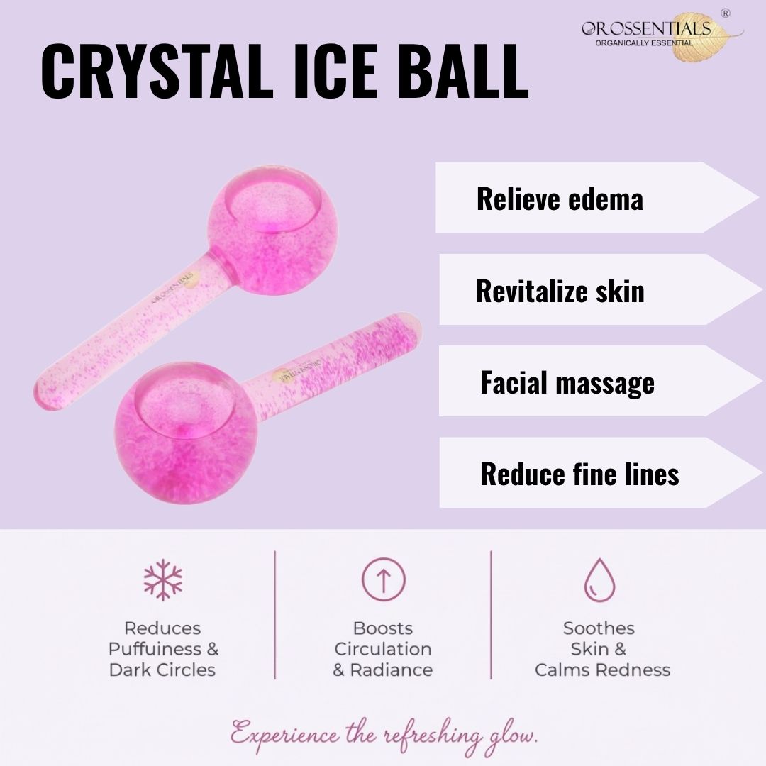 OROSSENTIALS Facial Ice Globe | Facial Massage Tools for Neck Eye Circle (ORO-041)