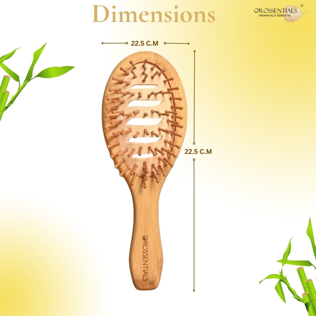 OROSSENTIALS Bamboo Wooden Vent Hair Brush (ORO-049)