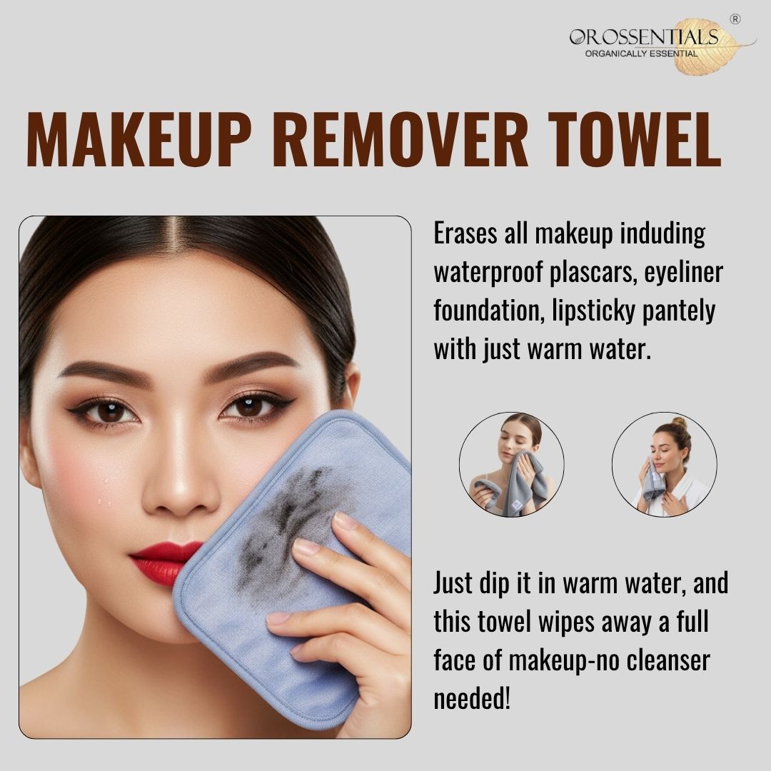 OROSSENTIALS Reusable Multi-Functional Makeup Removal Facial Cleansing Towel(ORO-036)