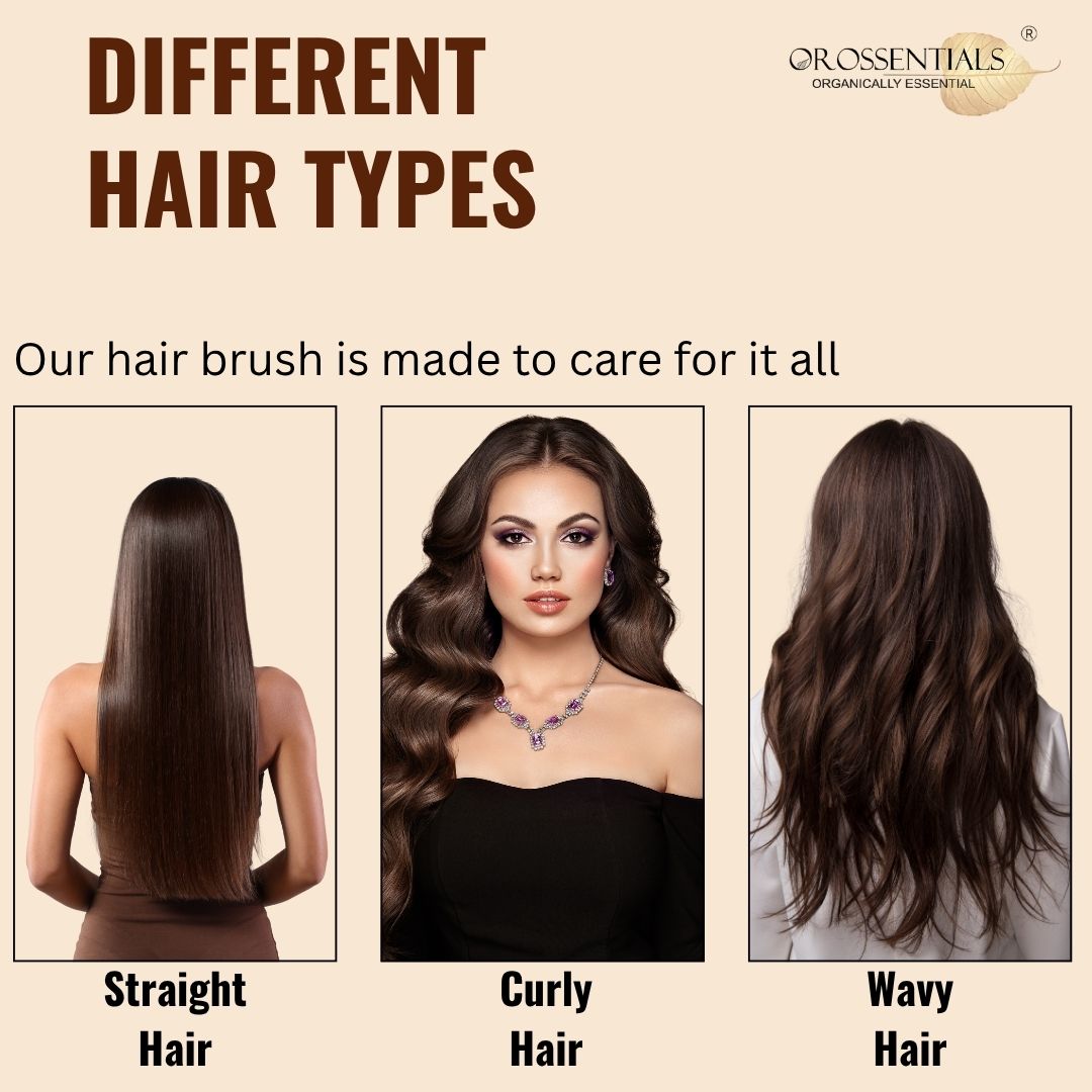 Wooden Round Hair Brush | Wooden Round Hair Brush | Men and Women [ORO-018]