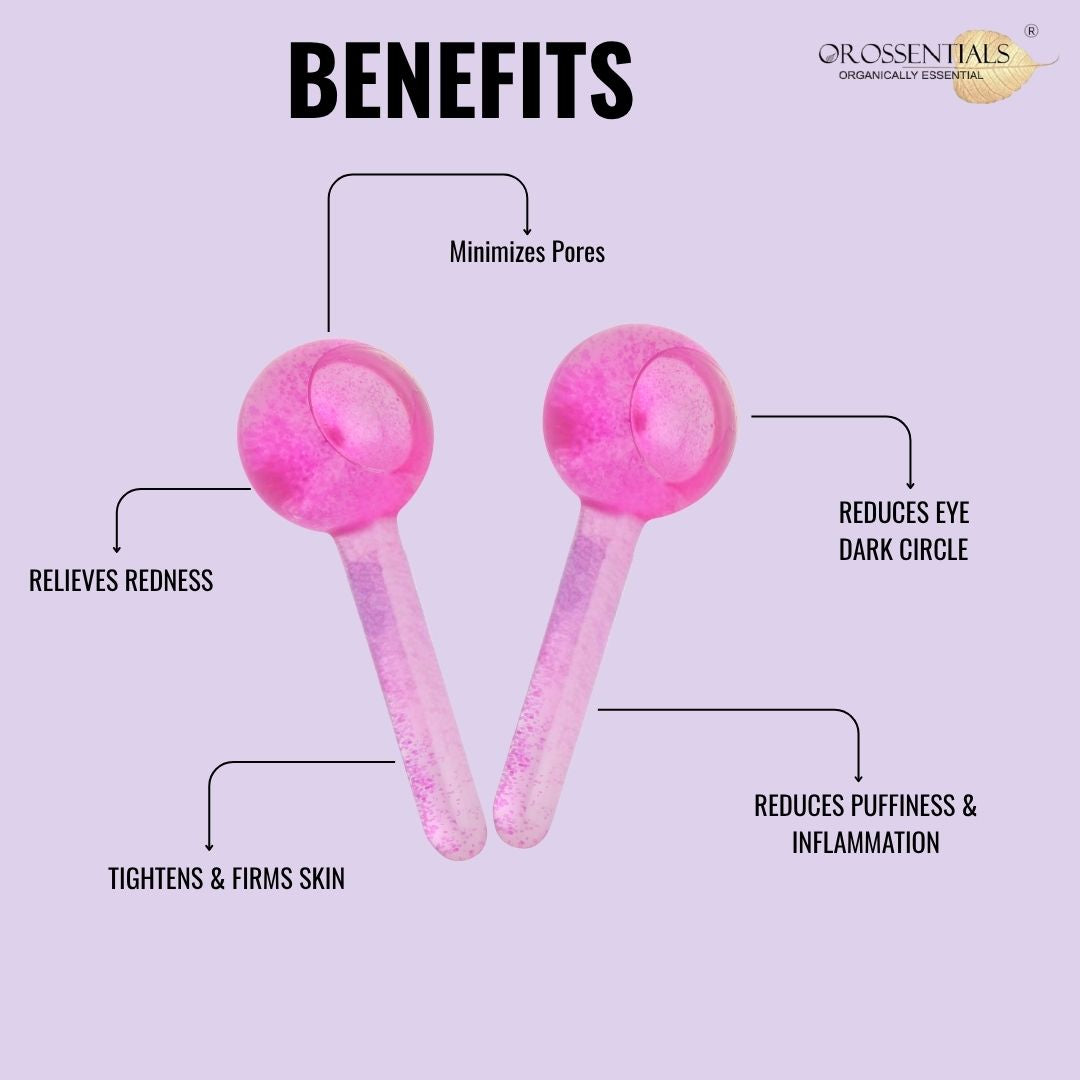 OROSSENTIALS Facial Ice Globe | Facial Massage Tools for Neck Eye Circle (ORO-041)