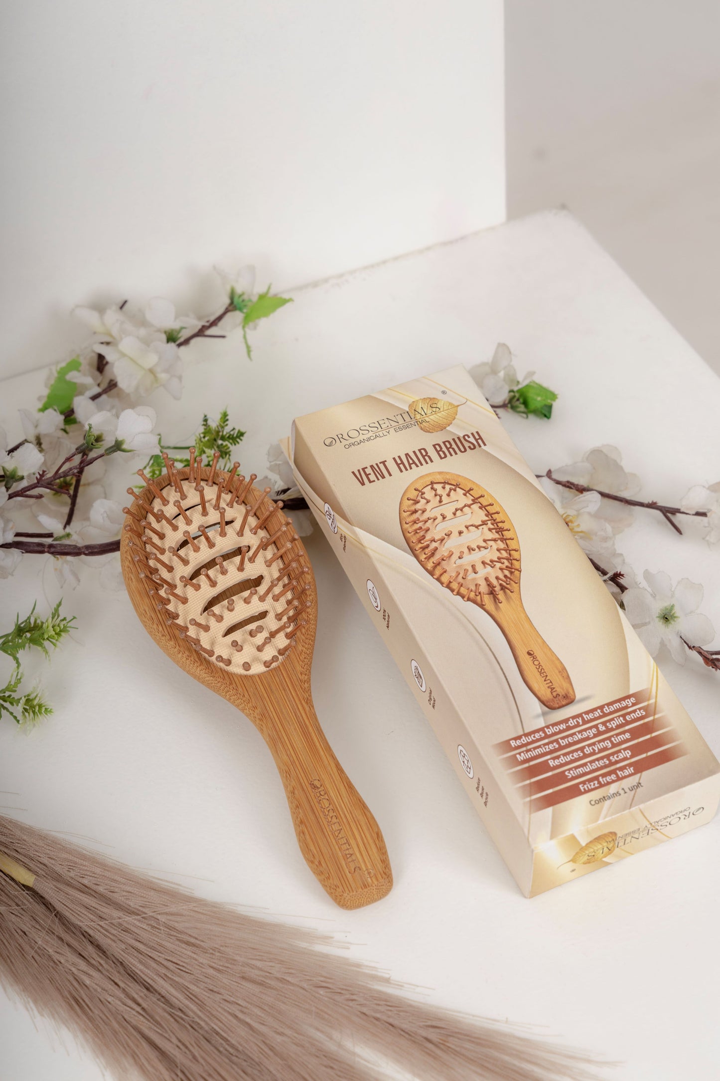 OROSSENTIALS Bamboo Wooden Vent Hair Brush (ORO-049)