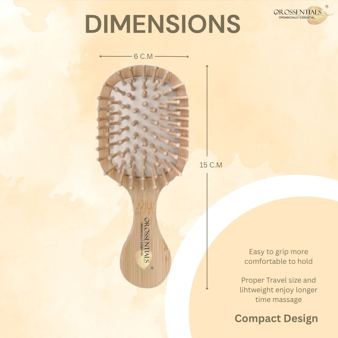 Orossentials Hair Brush Travel Compact Size (ORO-057)