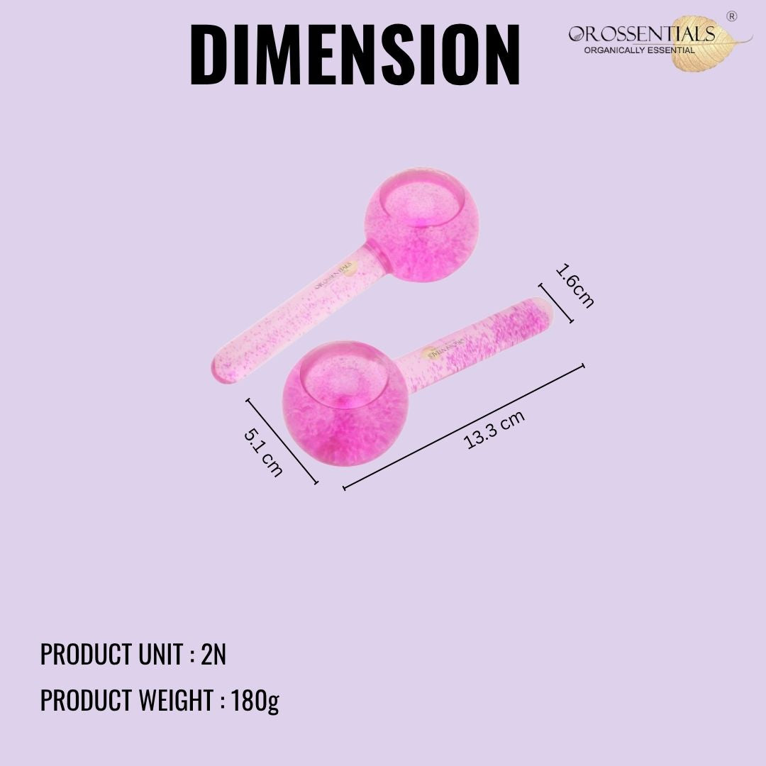 OROSSENTIALS Facial Ice Globe | Facial Massage Tools for Neck Eye Circle (ORO-041)