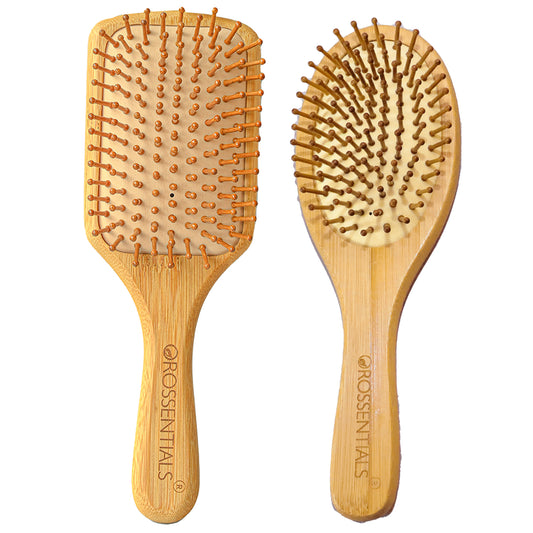 OROSENTIALS Wooden hair brush /bamboo barush (BC-11-13-PK2)