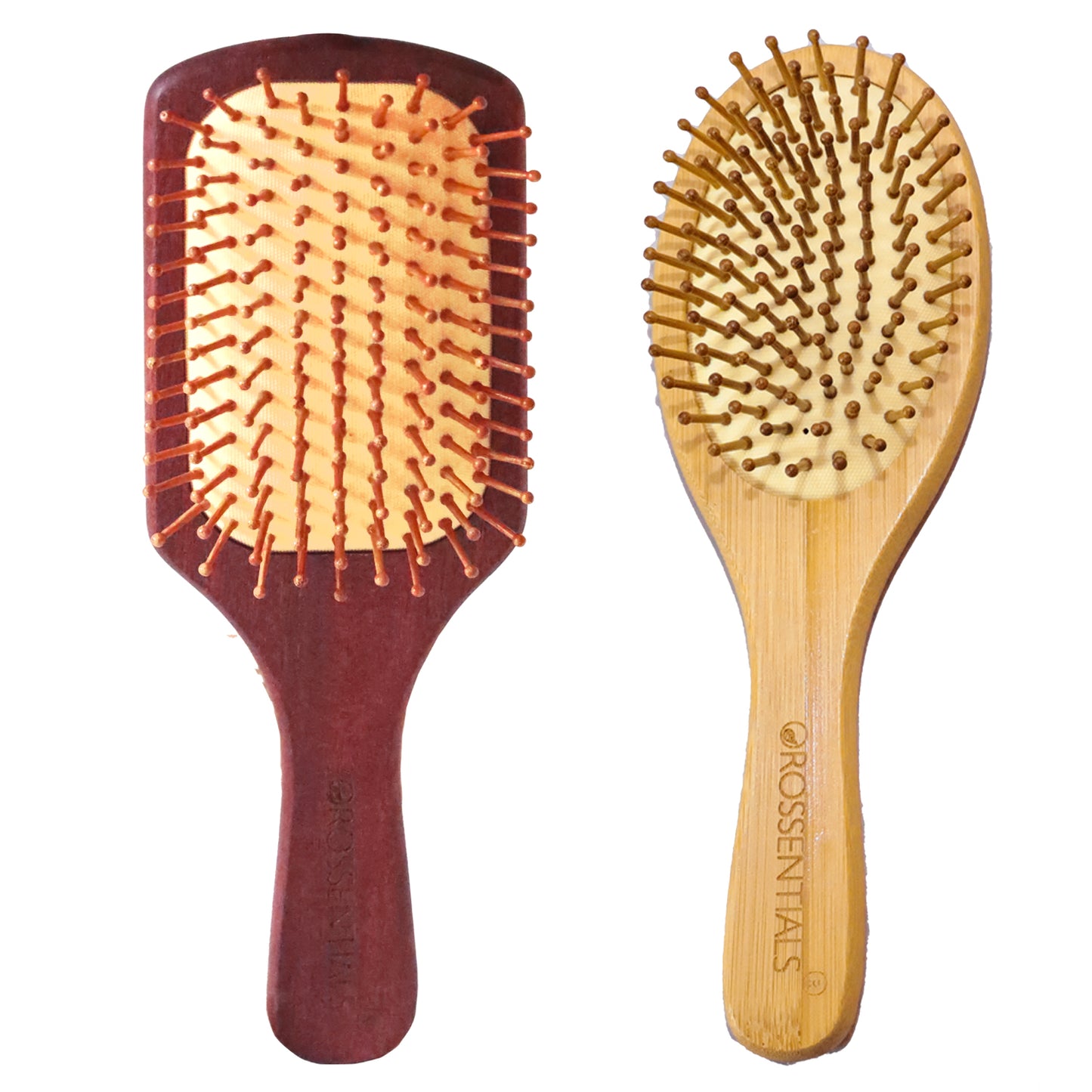 Paddle Bamboo Hair Brush For Women | Wooden Hair Brush for Silky-Smooth Hair | Detangler Hair Brush for Control Hair Breakage & Detangle Knots | Paddle Hair Brush For Hair Growth(BC-13-17)