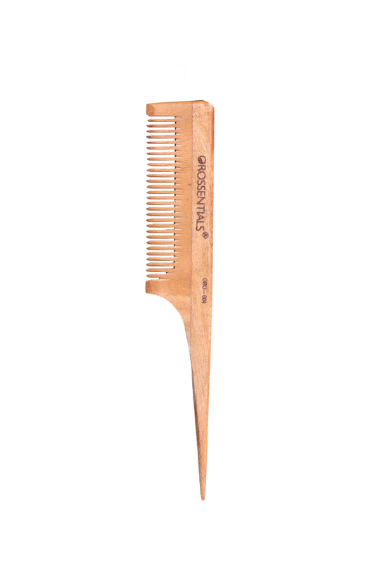 Orossentials Neem Wooden Comb long tail Natural 100% (ORO-004)