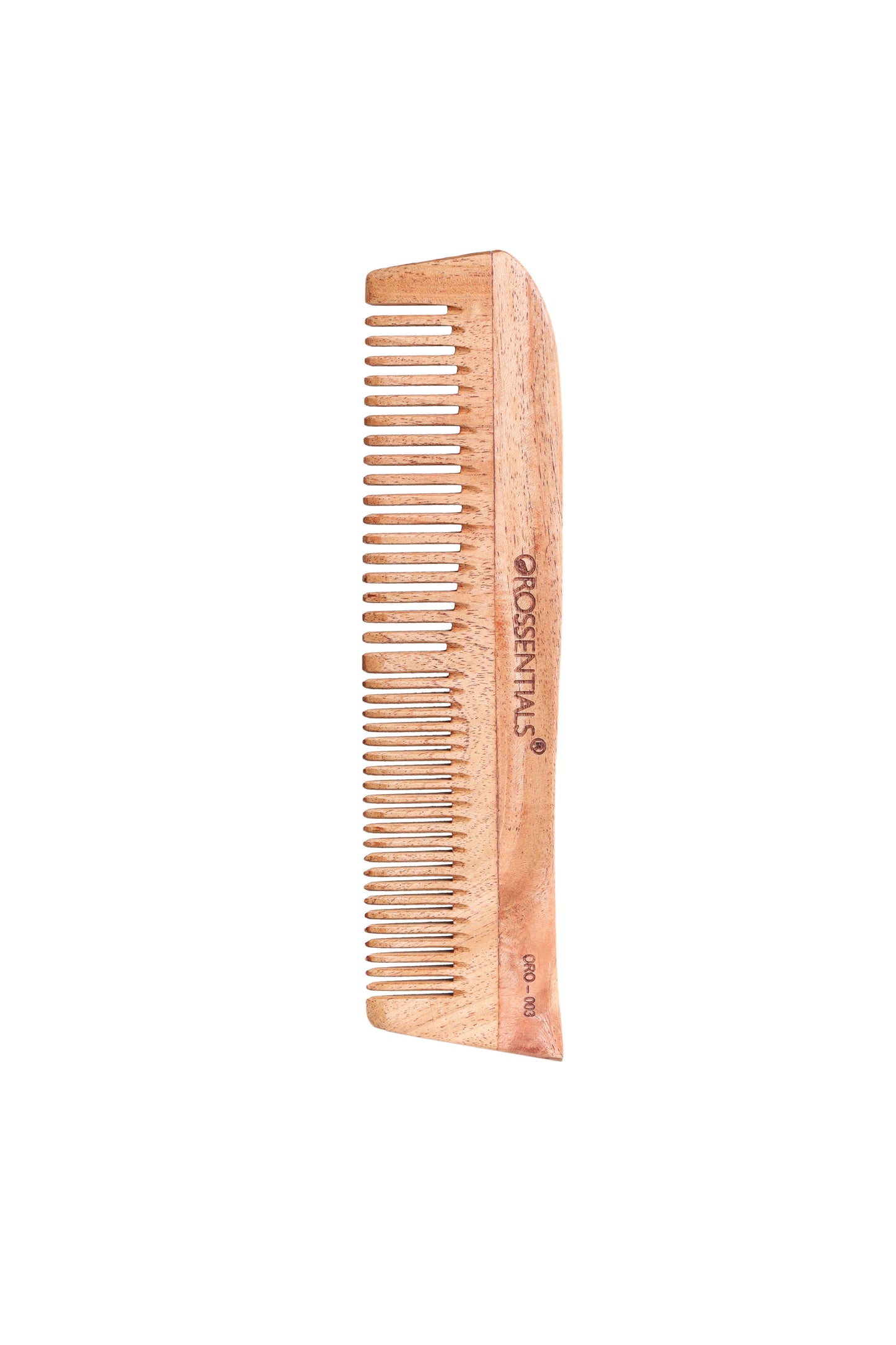 Orossentials Organic Neem Wooden Comb two in one   100% (ORO-003)