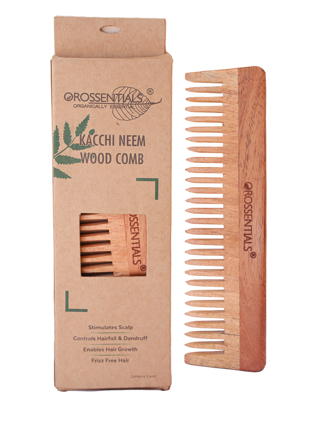 Wooden Comb- Wide Teeth ORO-001